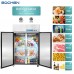 2 Door Commercial Refrigerator, Eqchen EQ-48R 48" W Reach in Fridge 36 Cu.ft Upright Cooler for Restaurant, Bar, Shop, etc