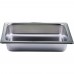 Winco 508-FP Stainless Steel Rectangular Food Pan for 4 Qt. 508 Crown Chafer