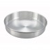 Winco ACP-082 Round Aluminum 8 x 2 Cake Pan / Deep Dish Pizza Pan