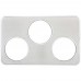 Winco ADP-666 3 Hole Steam Table Adapter Plate, 6-3/8