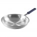 Winco AFP-12A-H Gladiator 12 Aluminum Fry Pan with Sleeve - Natural Finish