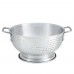 Winco ALO-11BH 11 Qt. Aluminum Colander with Base and Handles