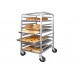 Winco ALRK-10 Aluminum 10-Tier Sheet Pan Rack w/o Brakes, Knocked Down