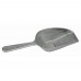 Winco ASFB-7 One Piece Flat Bottom Aluminum Scoop - 7 oz.