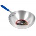 Winco ASFP-11 11 Aluminum Stir Fry Pan with Silicone Handle