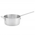 Winco ASP-10 10 Qt. Heavyweight Tapered Aluminum Sauce Pan