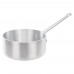 Winco ASP-2SW 2-1/2 qt. Heavyweight Straight Sided Aluminum Sauce Pan