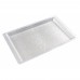 Winco AST-1S Full Size Silver Textured Acrylic Display Tray