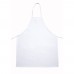 Winco BA-3226WH White 33 L x 26 W Signature Chef Poly-Cotton Full-Length Bib Apron Without Pockets