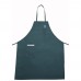 Winco BA-PGN Green Full-Length Bib Apron with Pocket