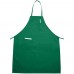 Winco BA-PLG Full Length Bright Green Bib Apron with Pocket