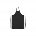 Winco BAW-2540BK Black Nylon Dishwashing Apron, 25-1/2 x 40