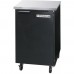 Beverage-Air BB24HC-1-F-B 24 Black Solid Door Food Rated Back Bar Refrigerator