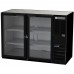 Beverage-Air BB48HC-1-FG-B 48 Black Two Glass Door Food Rated Back Bar Refrigerator