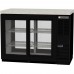 Beverage-Air BB48HC-1-GS-PT-B 48 Pass-Thru Black Two Sliding Glass Door Back Bar Refrigerator