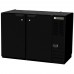 Beverage-Air BB48HC-1-PT-B 48 Pass-Thru Black Two Solid Door Back Bar Refrigerator