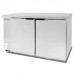 Beverage Air BB58HC-1-S 59 Stainless Steel Two Solid Door Back Bar Refrigerator