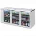 Beverage-Air BB72HC-1-GS-S 72 Stainless Steel Three Sliding Glass Door Back Bar Refrigerator