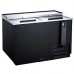 Wowcooler BBC-50 50" Horizontal Reach-In Black Bottle Cooler - 13 Cu. Ft.