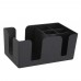 Winco BC-6 6 Compartment Black Bar Caddy