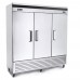 Migali C-3FB-HC 82" Triple Solid Door Bottom Mount Reach-In Freezer - 72 Cu. Ft.