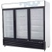 Migali C-72RM-HC 82" Triple Glass Swing Door Merchandiser Refrigerator - 72 Cu. Ft.