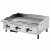 Migali C-G36T 36" Gas Countertop Griddle with Thermostatic Control - 75,000 BTU