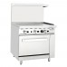 Migali C-RO-36G-NG Natural Gas 36" Griddle Top Range with Oven - 102,000 BTU