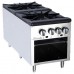 Migali C-SPS-2-18 18" Gas Countertop Four Burner Stock Pot Stove Range - 160,000 BTU