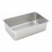 Winco C-WPP 6 Deep Full Size Stainless Steel Spillage Pan Flat Edge