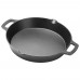 Winco CASD-12 FireIron 12 Round Cast Iron Pre-Seasoned Induction Skillet With Dual Handles