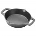 Winco CASD-8 FireIron 8 Round Cast Iron Pre-Seasoned Induction Skillet With Dual Handles