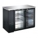 Wowcooler WBB-48G 48" Swing Glass Door Back Bar Cooler, Black