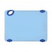 Winco CBK-1218BU Blue StatikBoard Plastic Cutting Board with Hook, 12 x 18 x 1/2