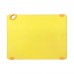 Winco CBK-1520YL Yellow StatikBoard Plastic Cutting Board with Hook, 15 x 20 x 1/2