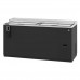 Hoshizaki CC65 65 Black Vinyl Reach-In Bottle Cooler with 2 Top-Sliding Locking Lids - 20 Cu. Ft.