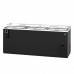 Hoshizaki CC80 80 Black Vinyl Reach-In Bottle Cooler with 3 Top-Sliding Locking Lids - 25 Cu. Ft.