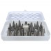 Winco CDT-26 26 Piece Stainless Steel Cake Decorating Tube Set with Coupler