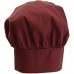 Winco CH-13BG 13 Burgundy Chef Hat with Adjustable Velcro Closure