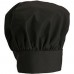 Winco CH-13BK 13 Black Chef Hat with Adjustable Velcro Closure