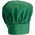 Winco CH-13LG 13 Bright Green Chef Hat with Adjustable Velcro Closure