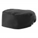 Winco CHPB-3BR Chefs Black Pillbox Hat, 3.5H, Regular