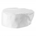 Winco CHPB-3WR Chefs White Pillbox Hat, 3.5H, Regular