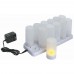 Winco CLR-12S Rechargeable Tealight with Plastic Cup Set