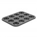 Winco CMF-12M 12 Cup Non-Stick Carbon Steel Mini Muffin Pan