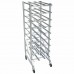 WowPrep CNRK-162 25 Full Size Mobile Aluminum Can Rack for 162 #10 and 216 #5 Cans, Fully Assembled