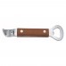 Winco CO-303 7 Wood-Handled Bottle Opener with Can Punch