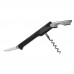 Winco CO-512 Italian-Made Black Waiters Corkscrew with Foil Knife