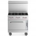 Wowcook CR36-6C-LP Liquid Propane 36 Range with Convection Oven - 211,000 BTU