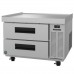 Hoshizaki CR36A 36 Steelheart Series One-Section Low-Profile Refrigerated Chef Base Prep Table with 2 Stainless Drawers